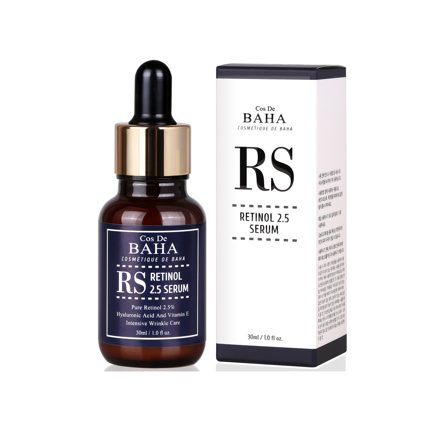 Cos De BAHA Retinol 2.5 Vitamin A Anti-Aging Face Serum 30ml