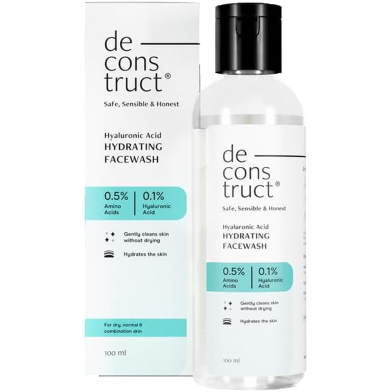 Deconstruct Hyaluronic Acid Hydrating Face Wash 100ml