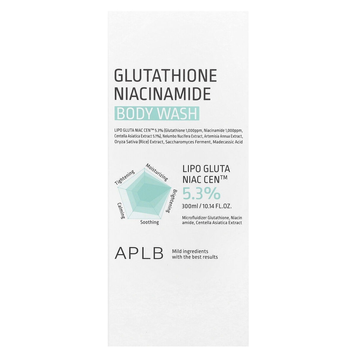 APLB Body Wash Glutathione Niacinamide 300ml