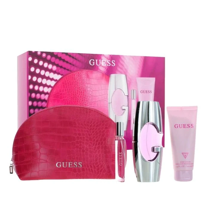 GUESS Ladies Pink Spray Gift Set Fragrances
