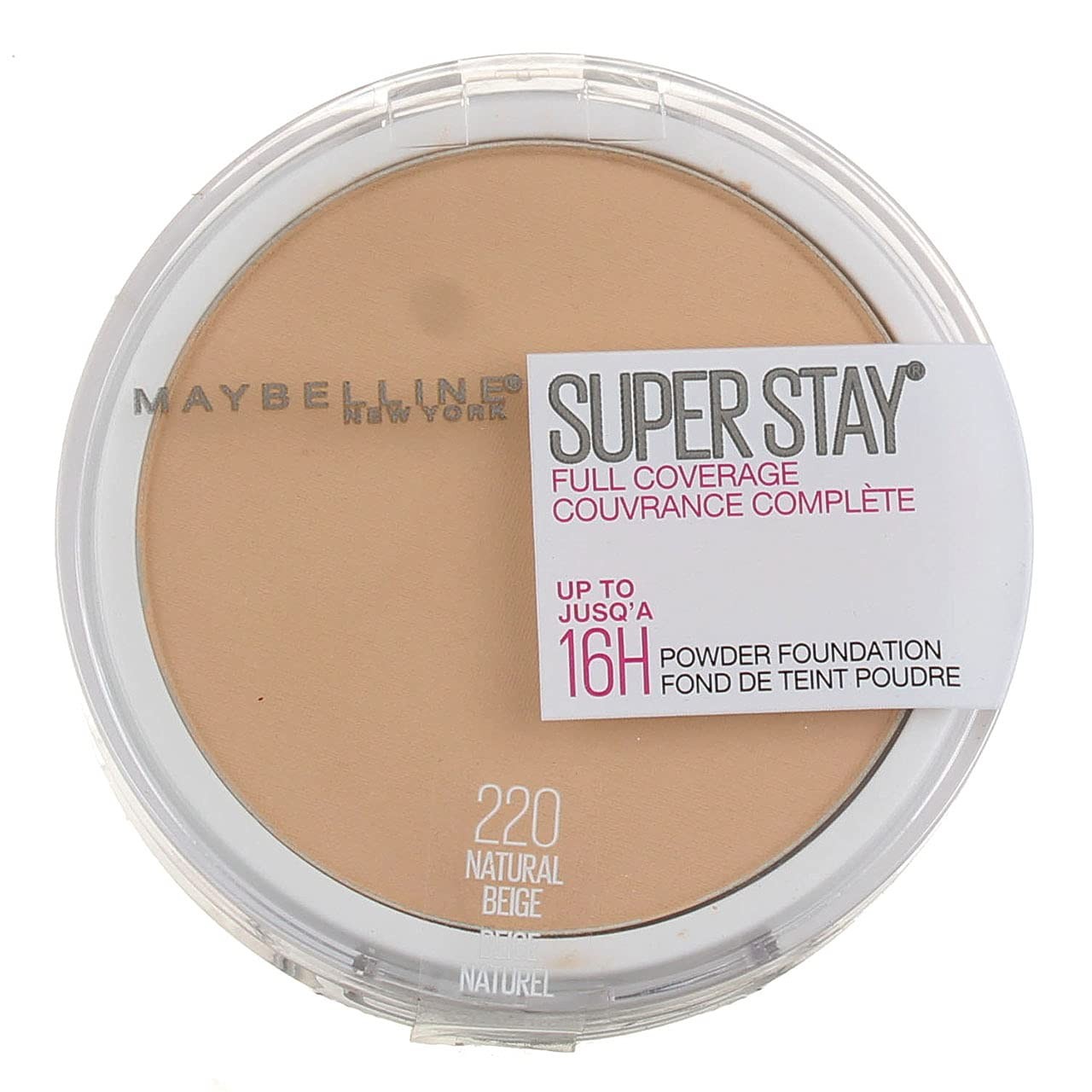 Maybelline 16H Superstay Full Coverage Powder Foundation 220 Natural Beige