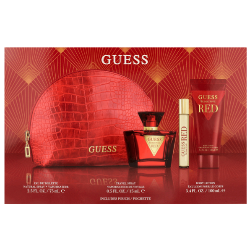 GUESS SEDUCTIVE RED L EDT 75 ML +BODY LOTION 100 ML +MINI 15 ML +POUCH SET
