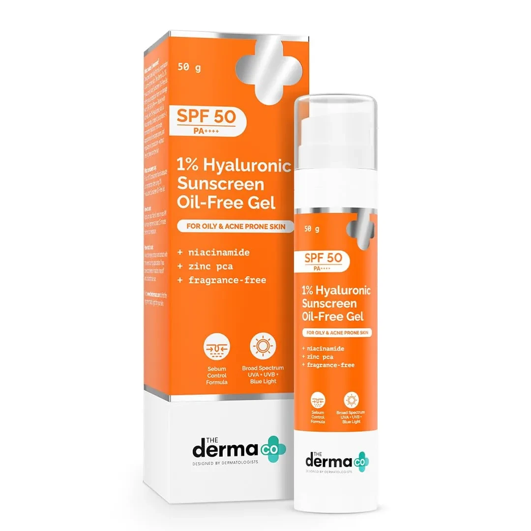 The Derma Co 1% Hyaluronic Sunscreen Oil-Free Gel 50g