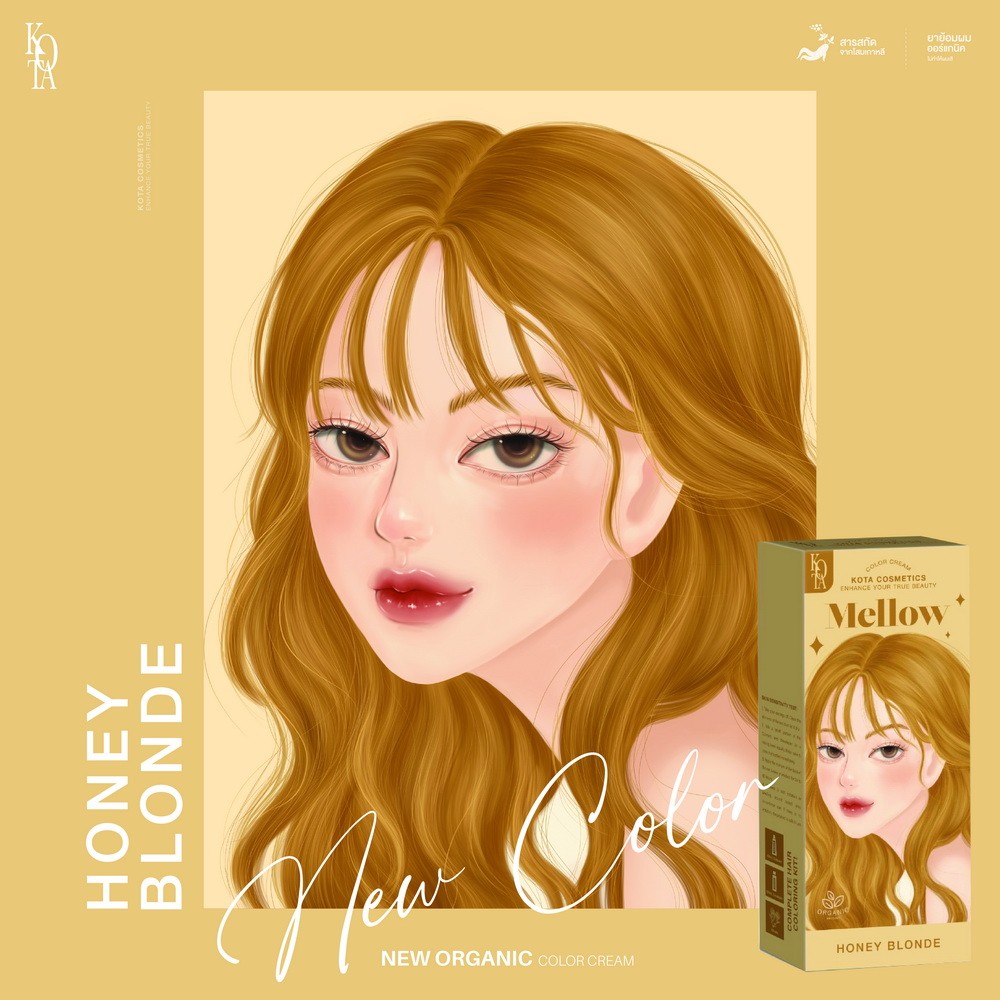 KOTA Cosmetic Color Cream Honey Blonde (Mellow)