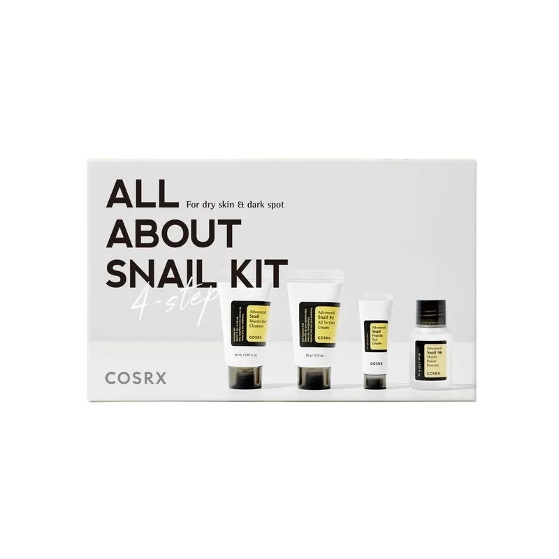 COSRX All About Snail Kit 4-Step – Best Korean Skincare Set for Hydration & Repair