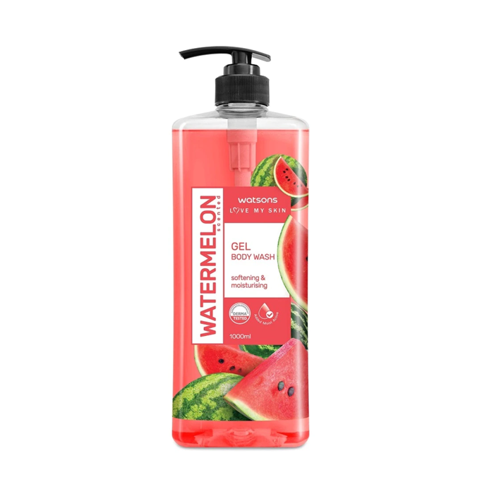 Watsons Watermelon Softening & Moisturising Gel Body Wash 1000ml