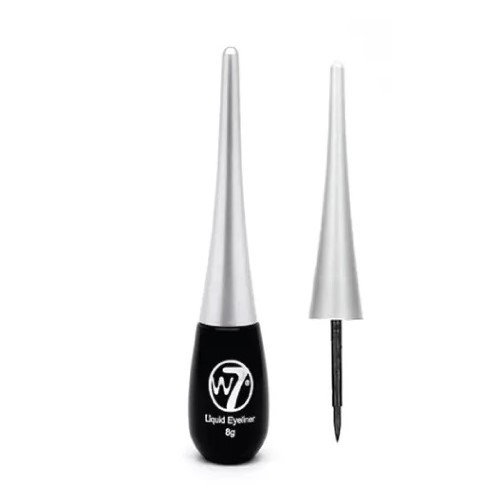 W7 Liquid Eye Liner Pot -Black 8ml