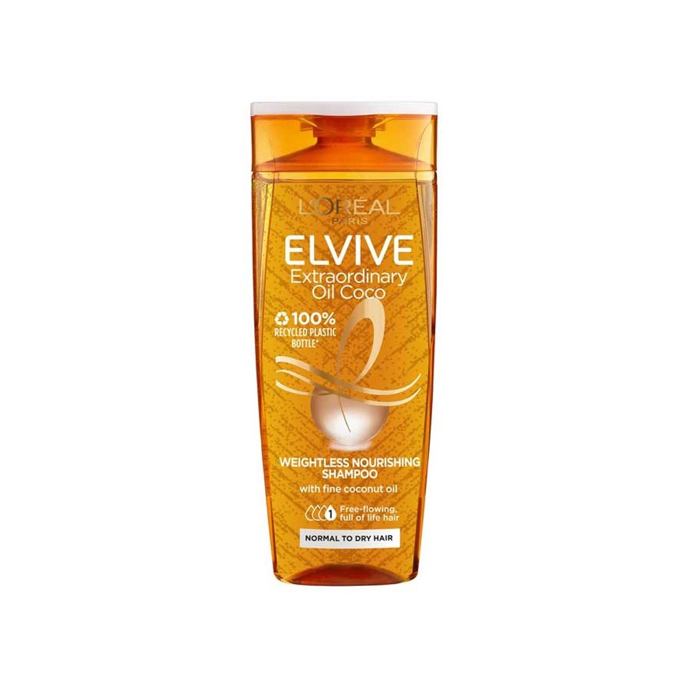 Loreal Elvive Extraordinary Oil Weightless Nourishing Shampoo With Fine Coconut Oil - 400ml