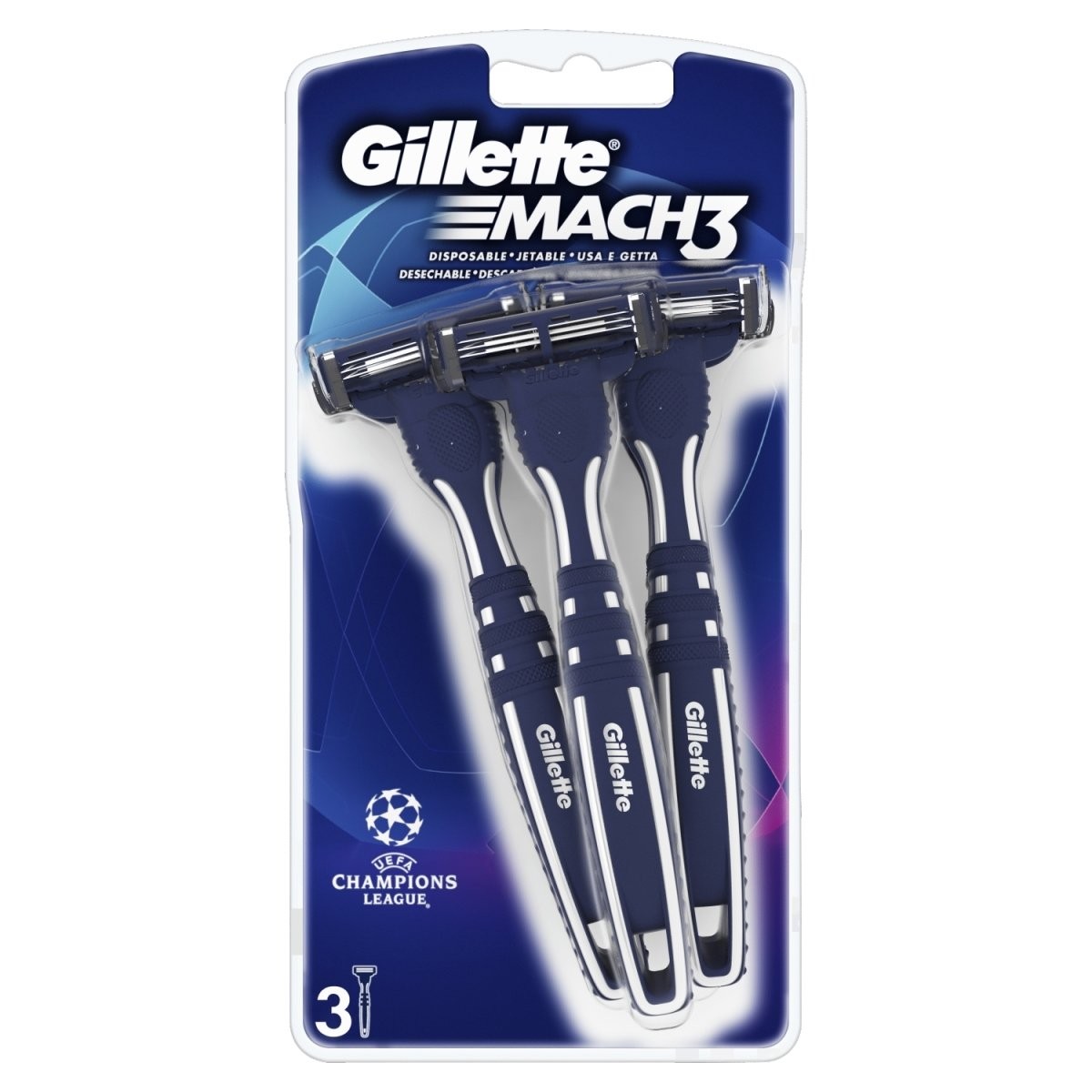 Gillette Mach 3 Disposable Razor 3pcs