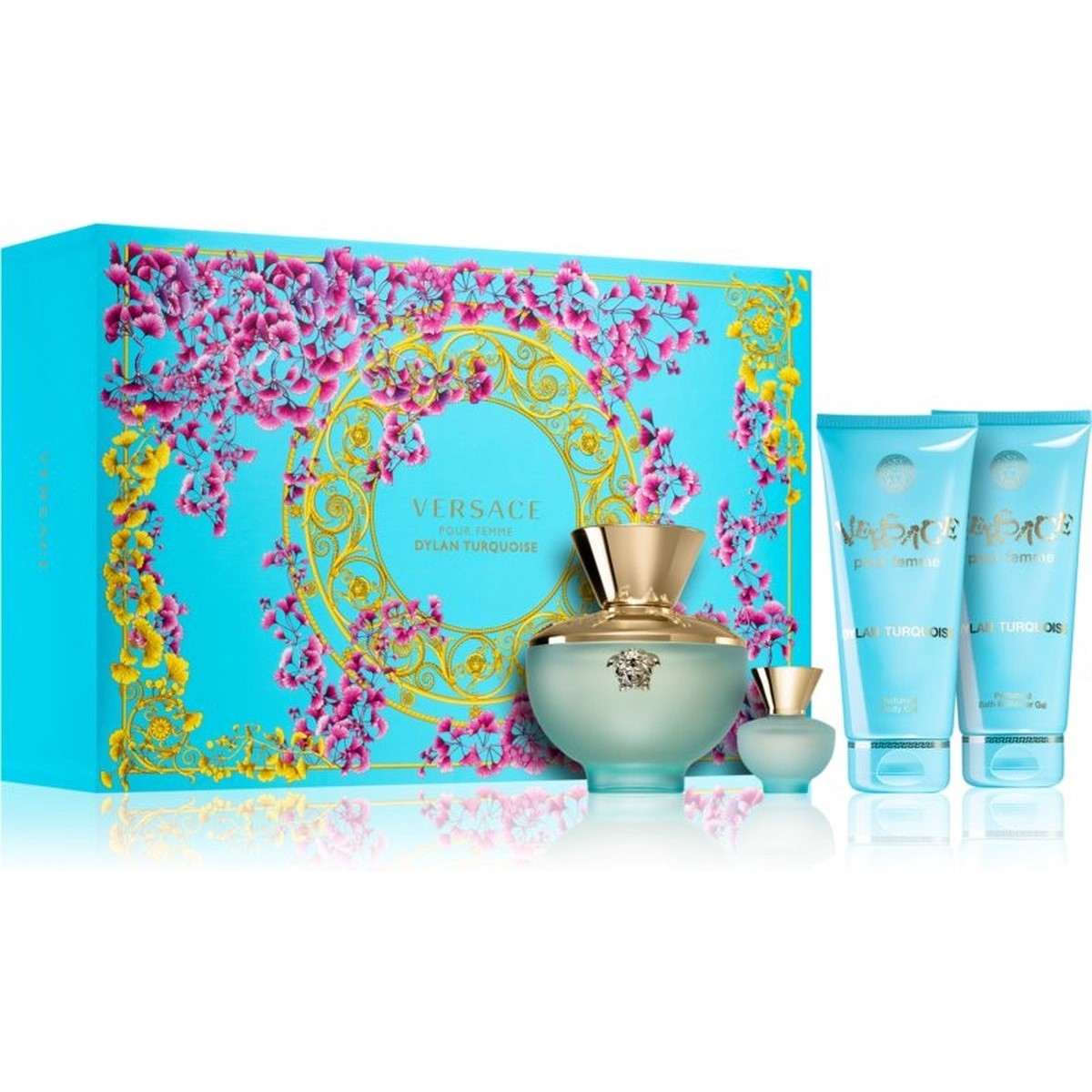 Versace Ladies Dylan Turquoise Gift Set Fragrances