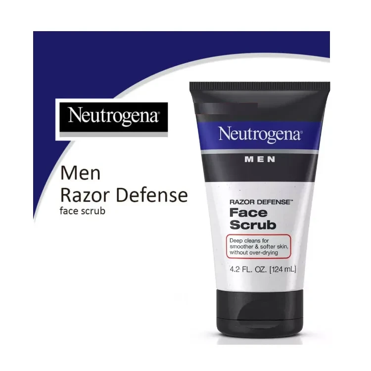 Neutrogena Men Razor Defense Face Scrub - 124ml