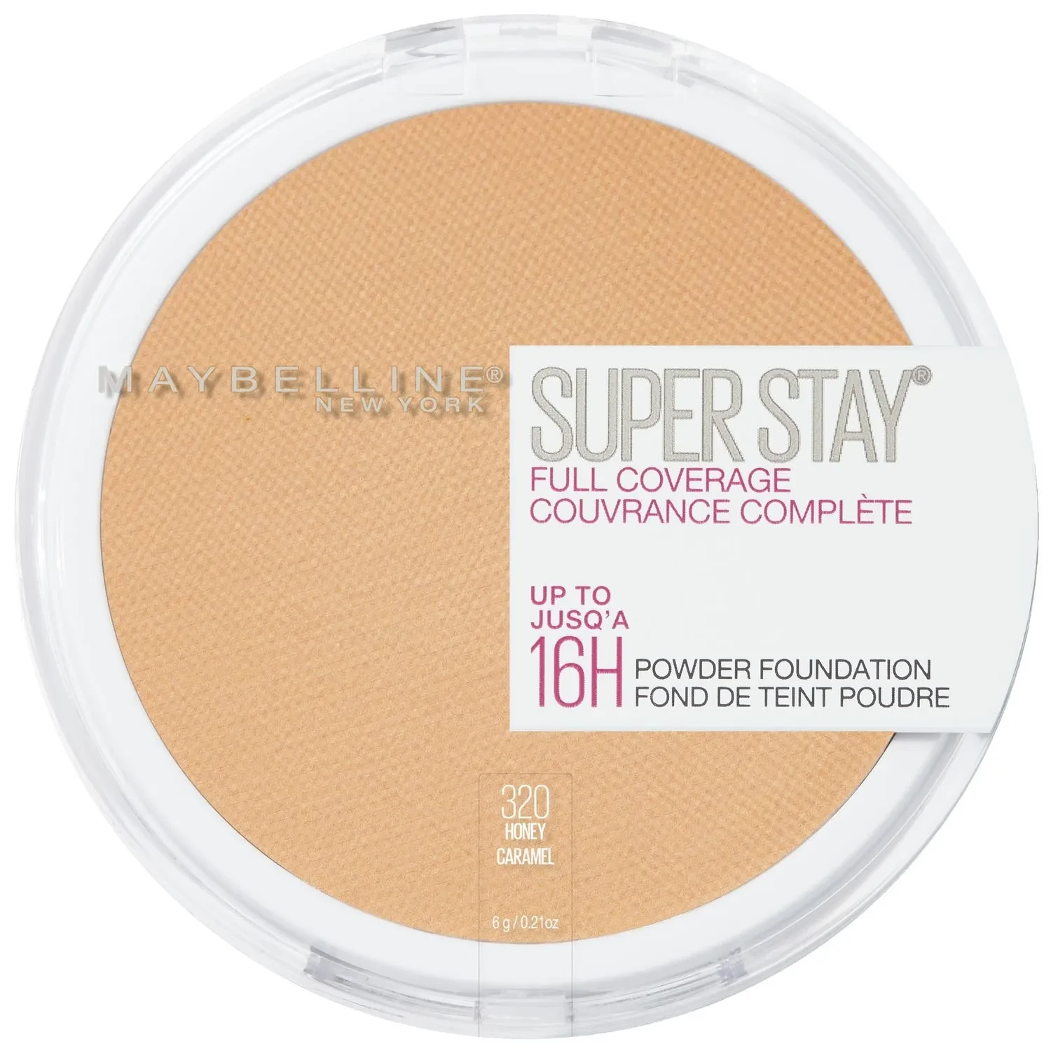 Maybelline 16H Superstay 320 Caramel  Full Coverage Powder Foundation