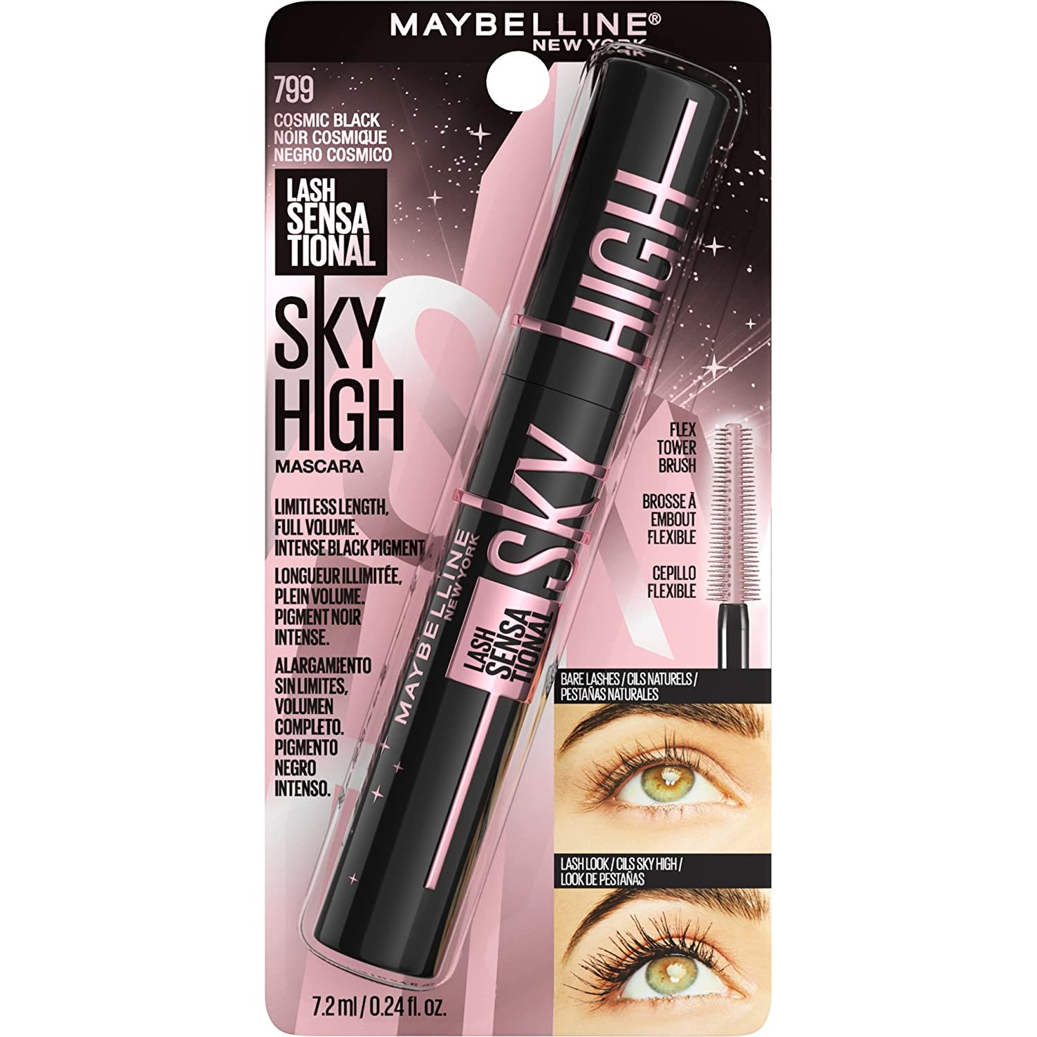 Maybelline Sky High Washable Mascara 799 Cosmic Black   7.2ml
