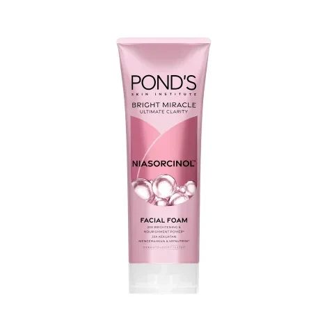 Pond’s Bright Miracle Ultimate Clarity Facial Foam 100 g – Niasorcinol Brightening Cleanser