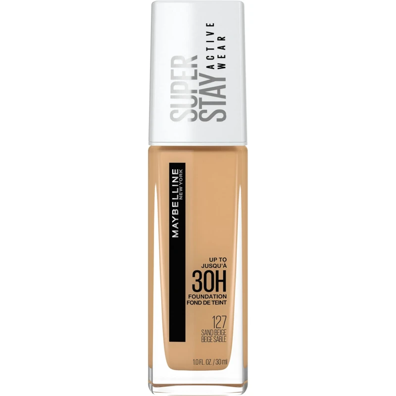 Maybelline – Super Stay 30H Full Coverage Liquid Foundation – 127 Sand Beige