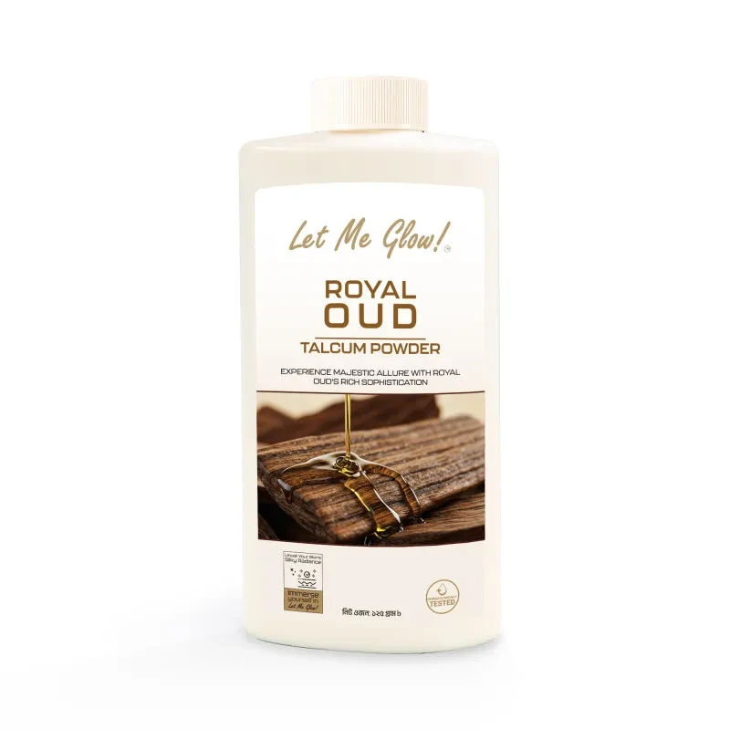 Let me glow Royal Oud Talcum Powder 125gm