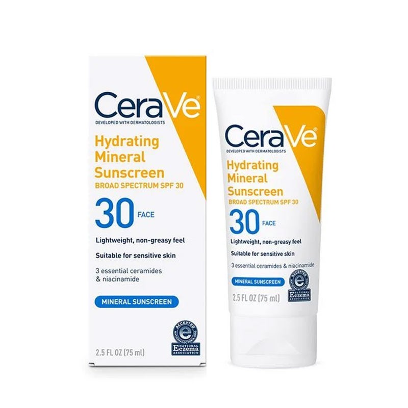 Cerave Hydrating Mineral Sunscreen SPF 30 Face Lotion 75ml