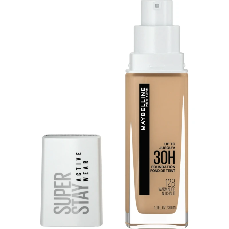 Maybelline – Super Stay 30H Full Coverage Liquid Foundation – 128 Warm Nude