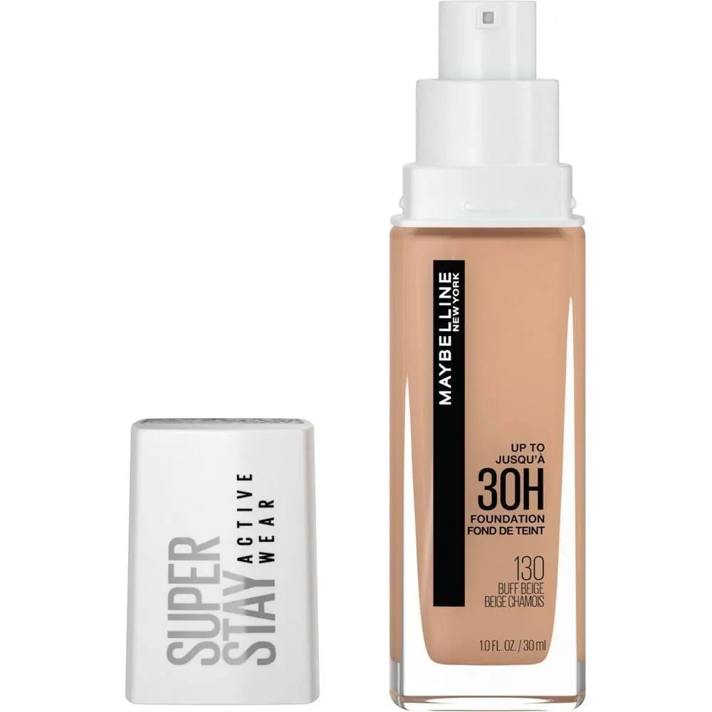 Maybelline – Super Stay 30H Full Coverage Liquid Foundation – 130 Buff Beige