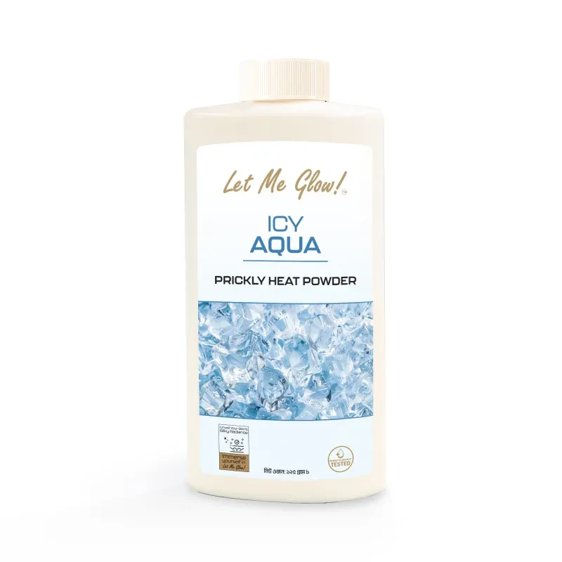 Let me glow Icy Aqua Talcum Powder 125gm