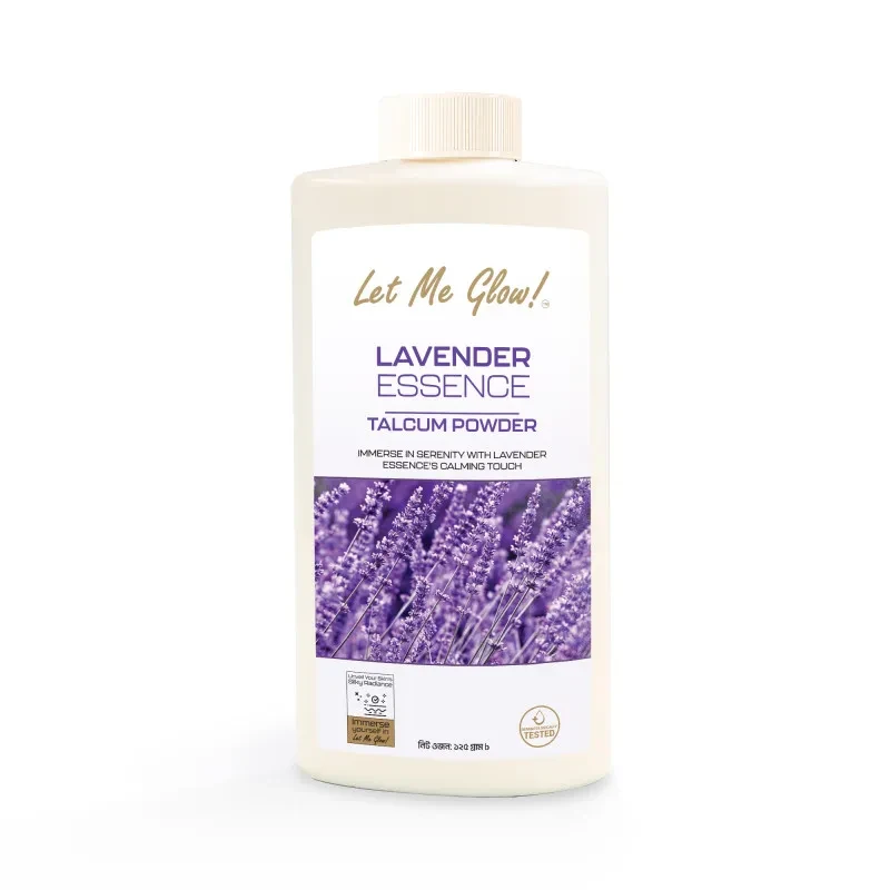 Let me glow Lavender Essence Talcum Powder 125gm