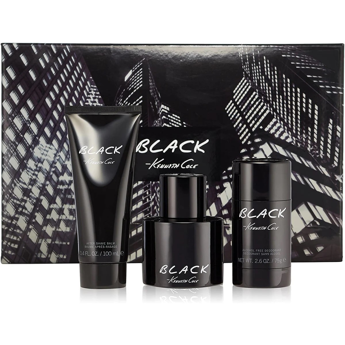 Kenneth Cole Black 3 Pc Gift set Eau De Toilette For Men