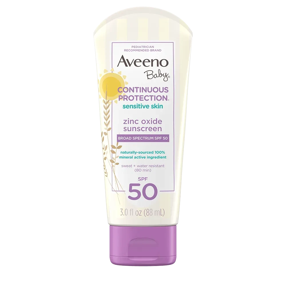Aveeno Baby Sensitive Skin Continuous Protection Lotion Spf 50 - 88ml